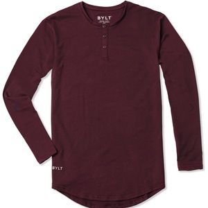 Men’s Bylt Henley- maroon